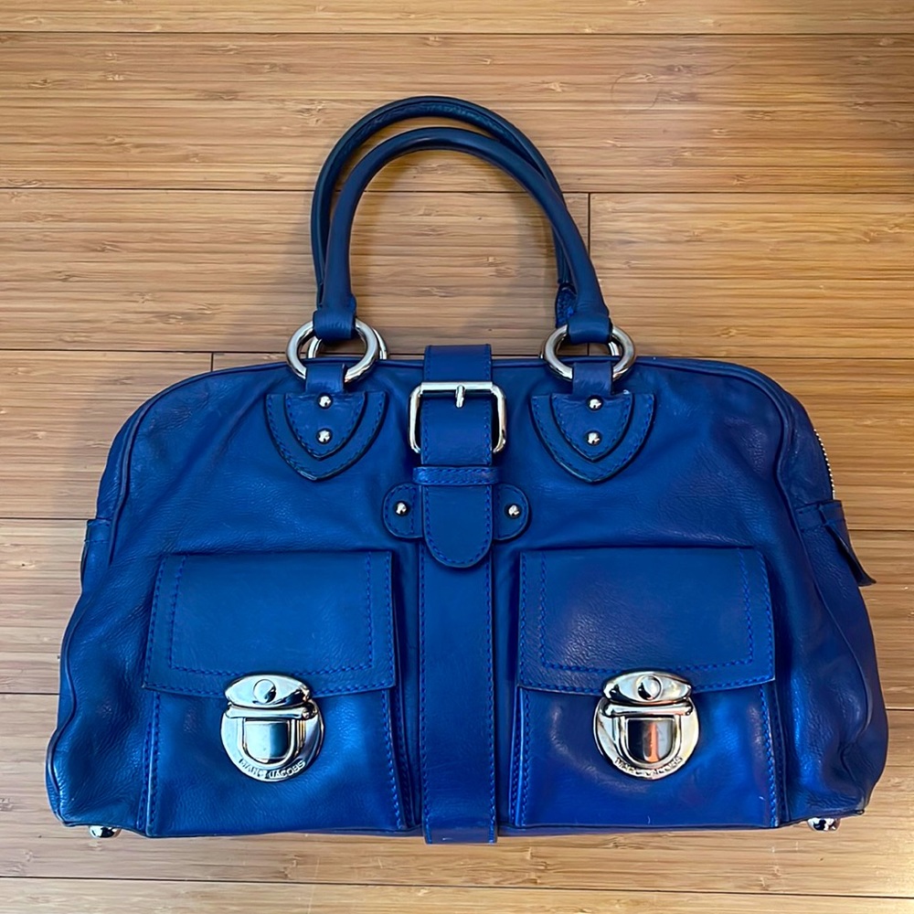 Blue Leather Marc Jacobs Handbag